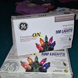 2 SETS OF GE 100 STRING-A-LONG